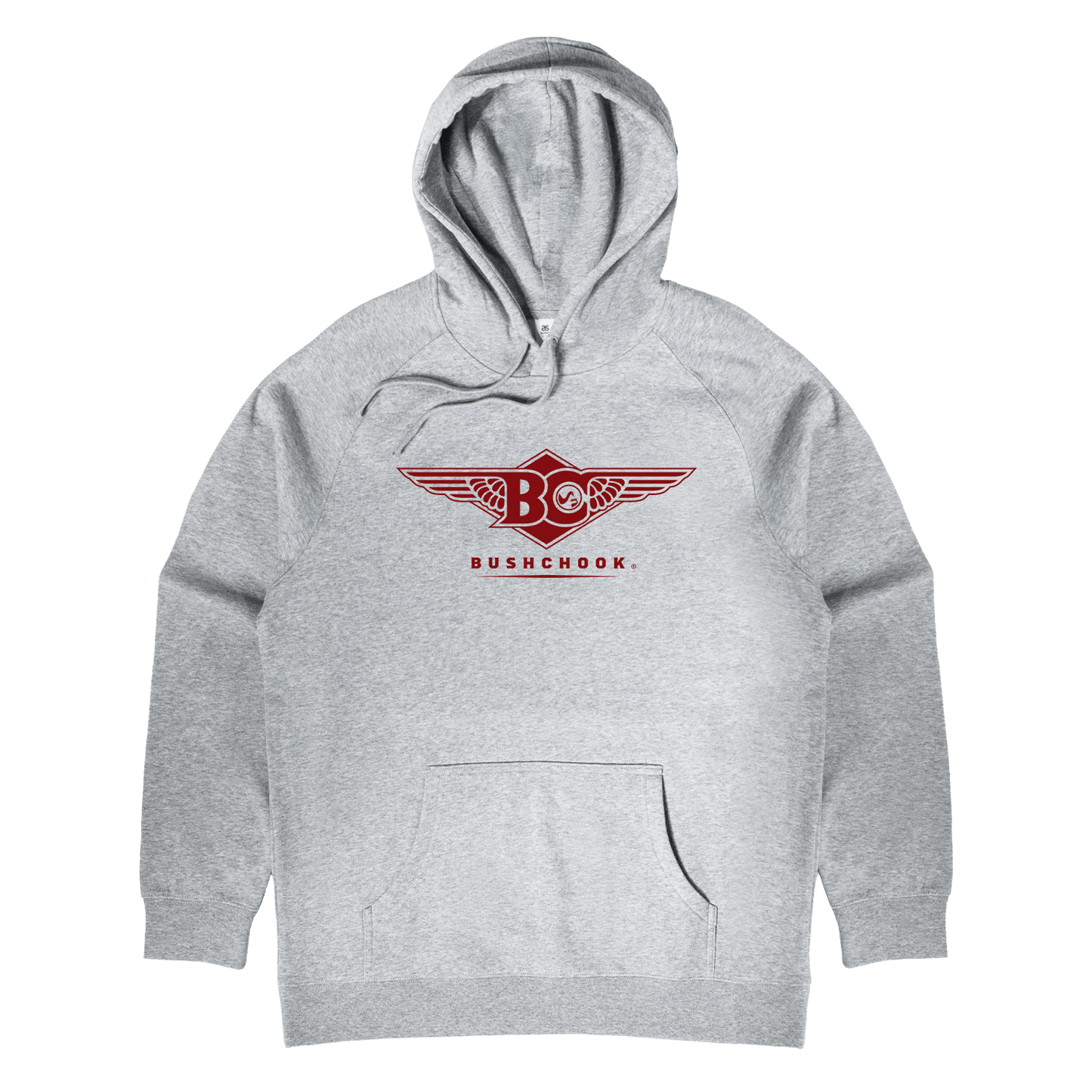 Wings Hoodie Grey Hoodie Bush Chook