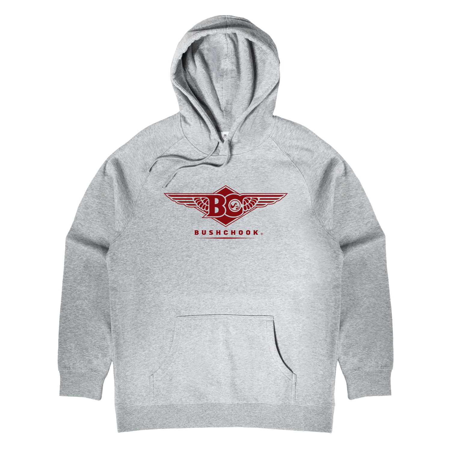 Wings Hoodie Grey Hoodie Bush Chook