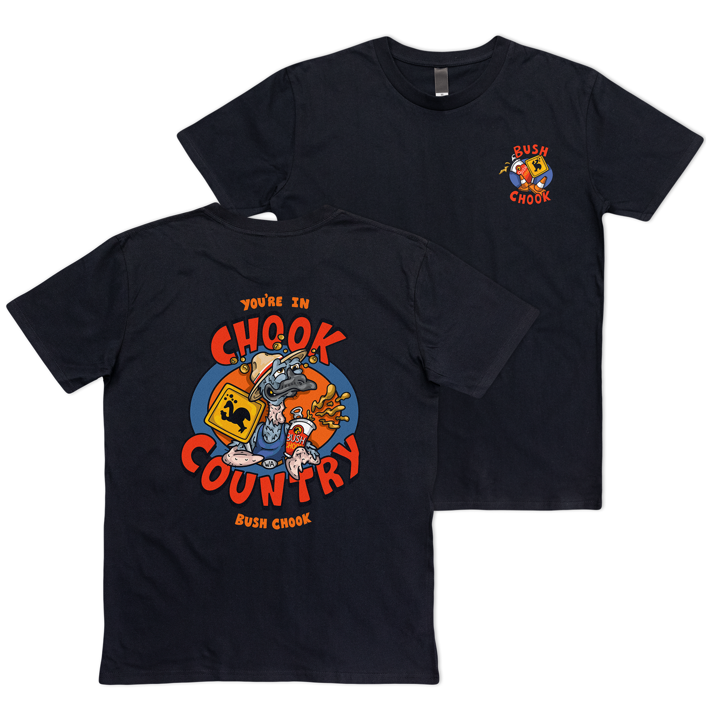 Chook Country Tee Black
