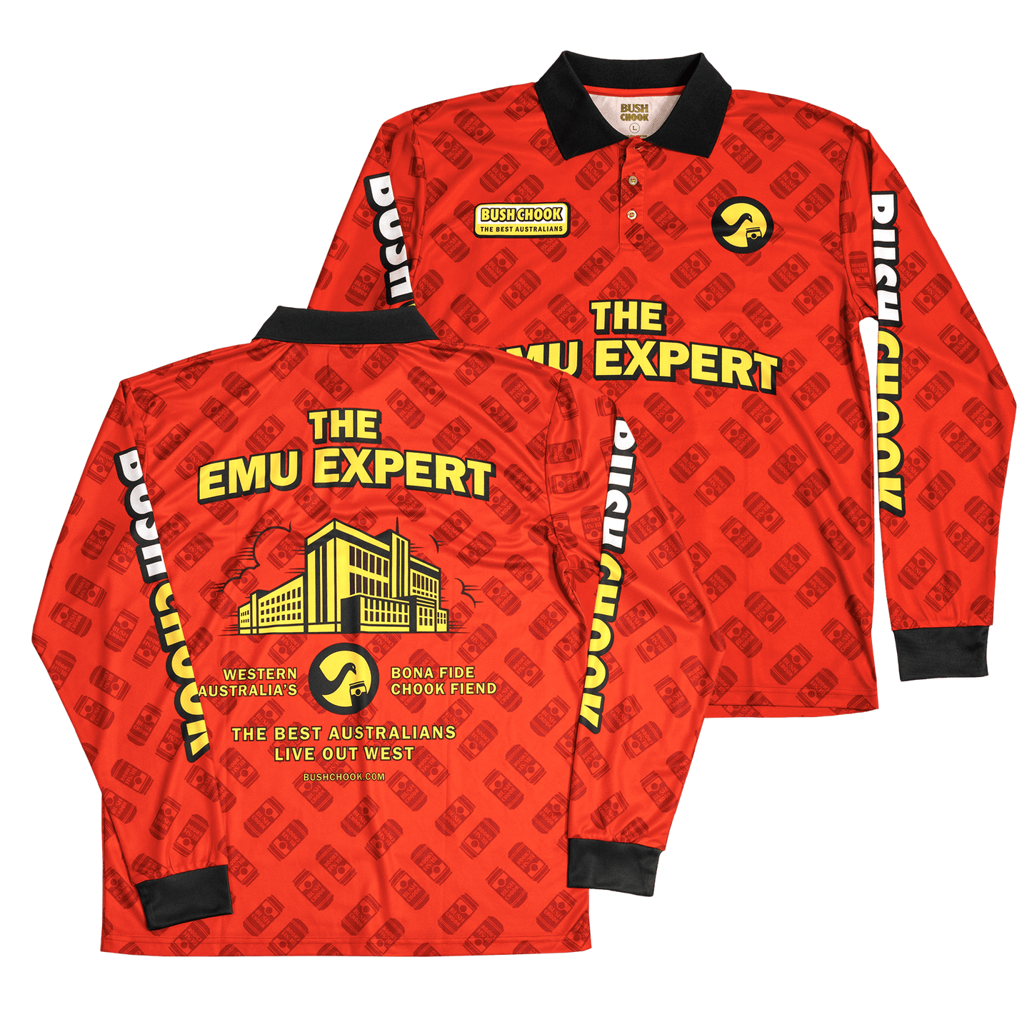 Bush Chook Emu Expert Fishing Jersey