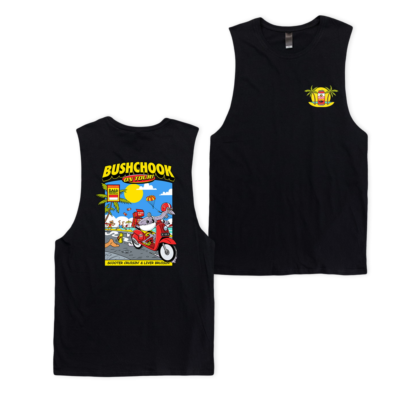 Bali Muscle Tee Black