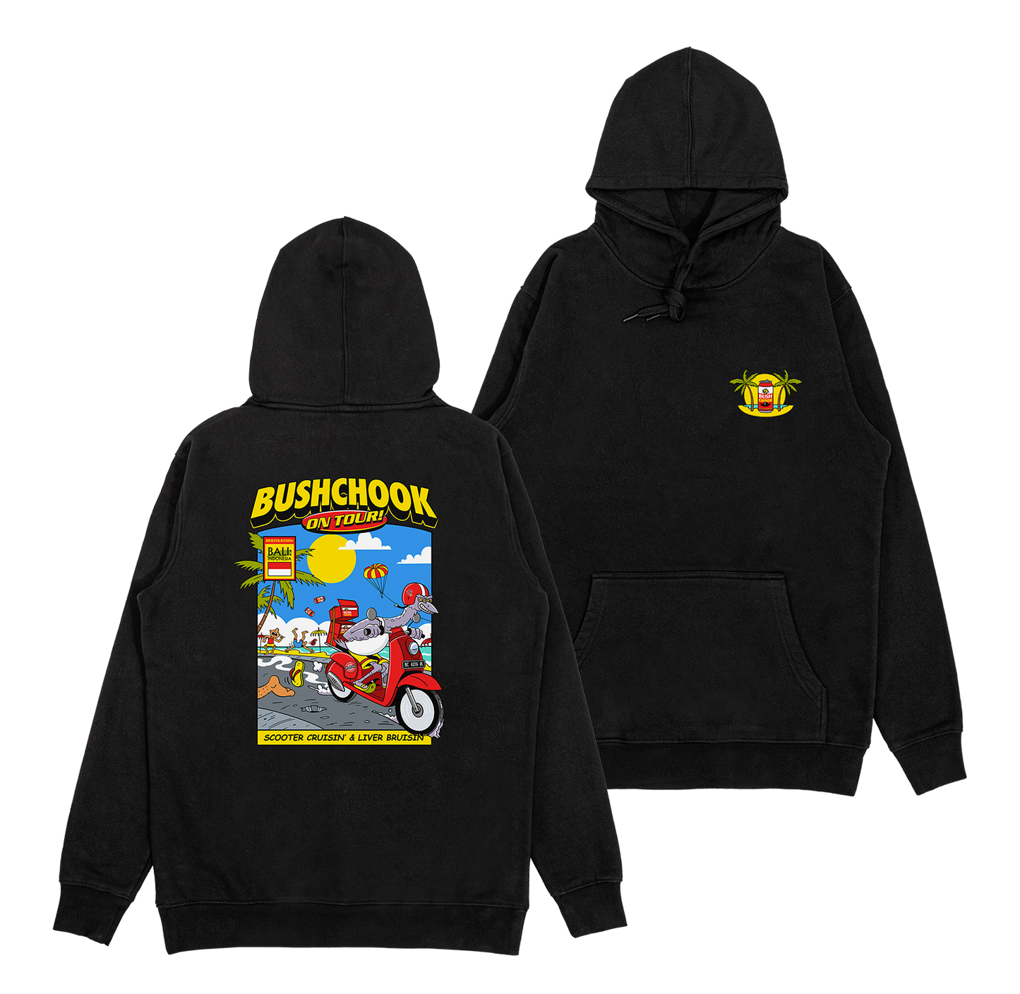 Chooks on Tour: Bali Hoodie Black