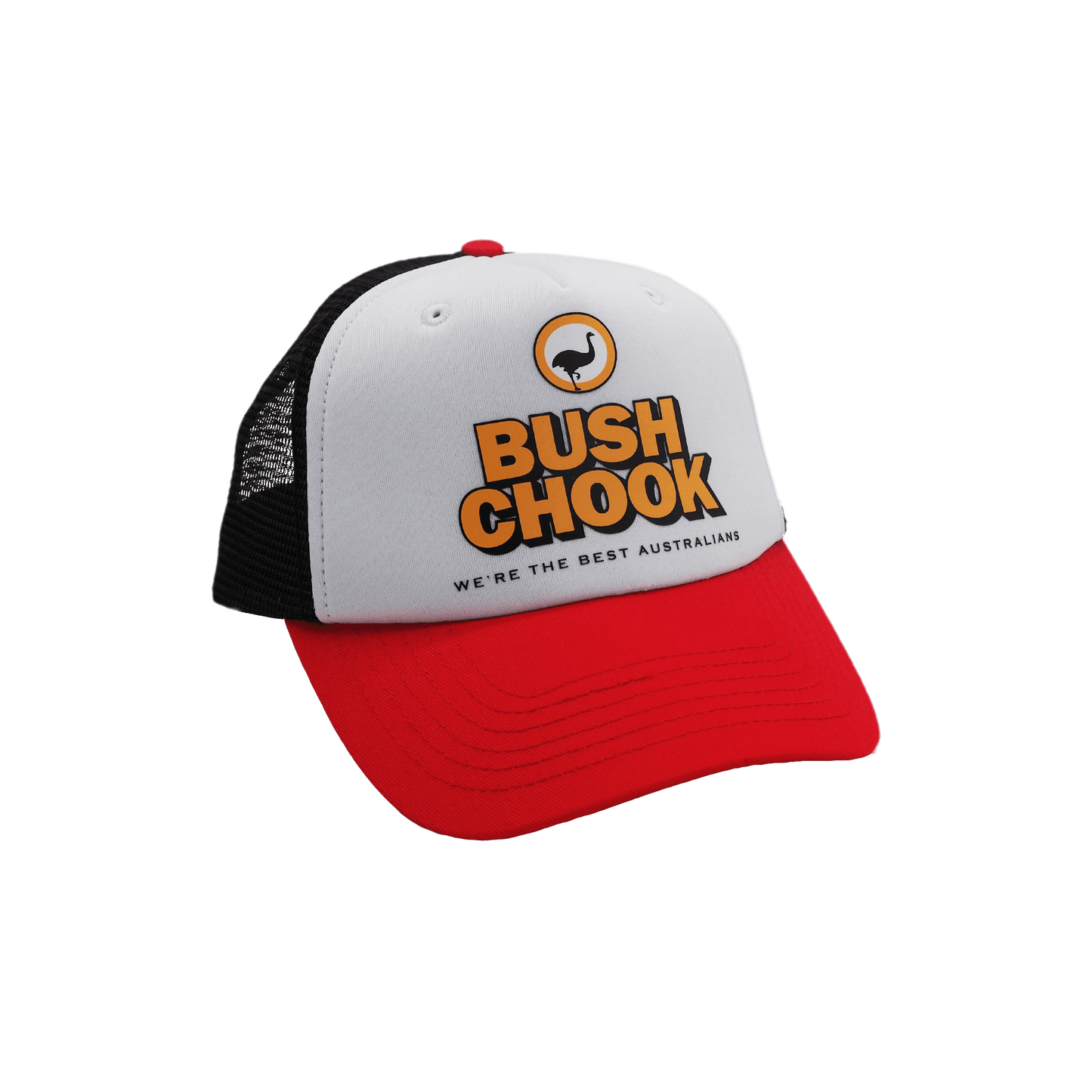 Bush Chook Retro Trucker - White