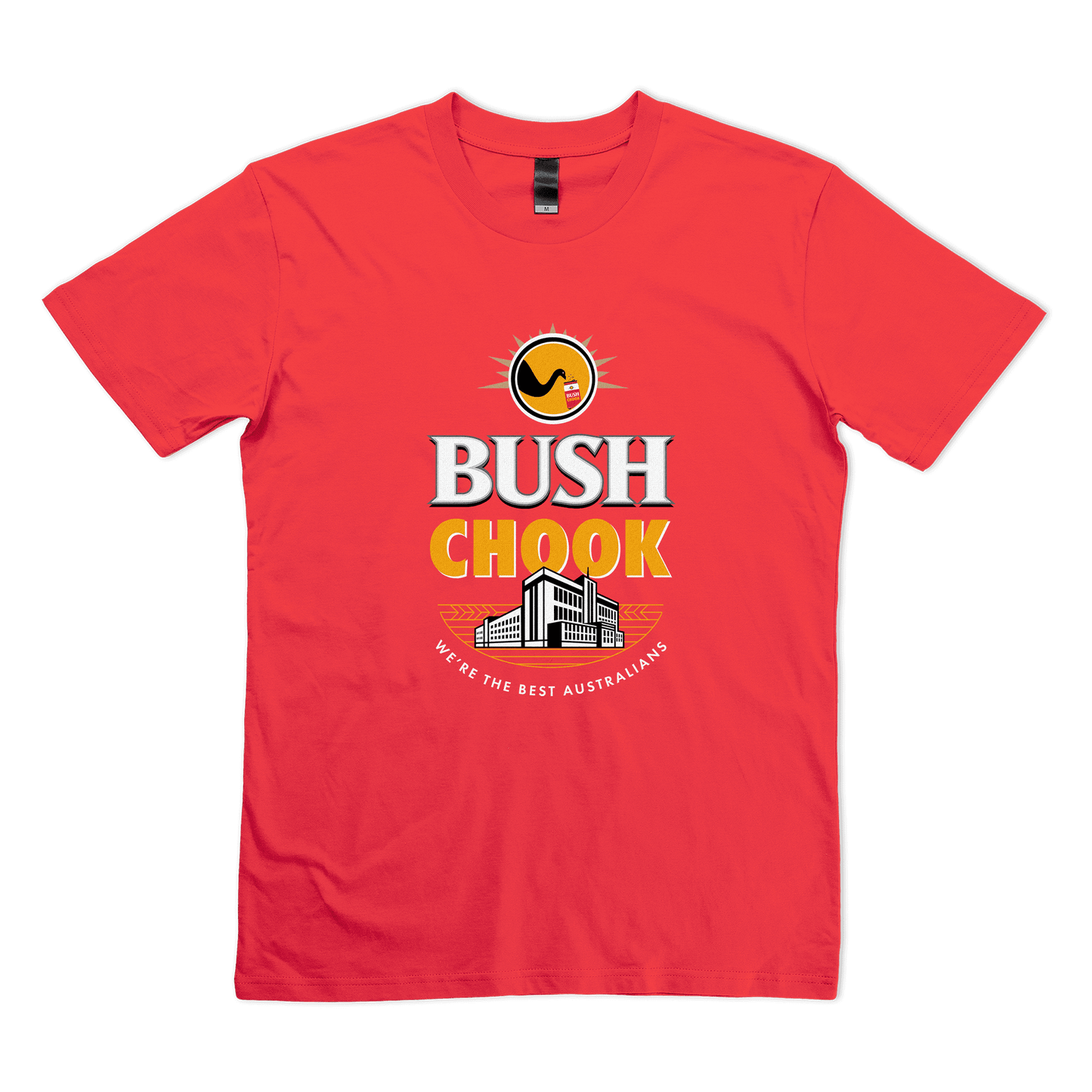 Bush Chook Tee Red