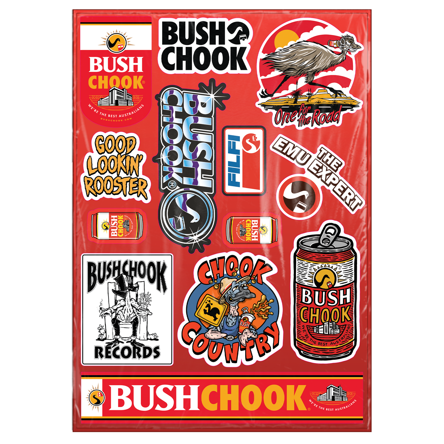 Bush Chook Sticker Sheet SP24