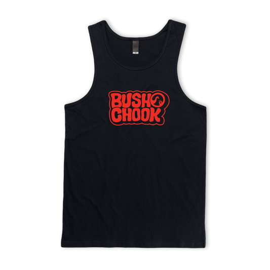 Laxed Logo Singlet Black