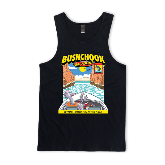 Chooks On Tour: Horizontal Falls Singlet Black