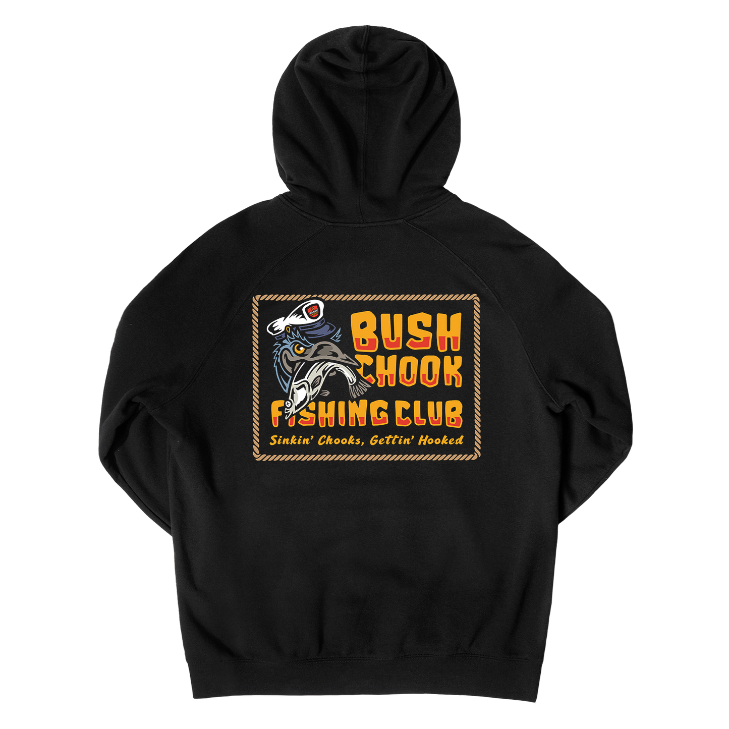 Fishing Club Hoodie Black