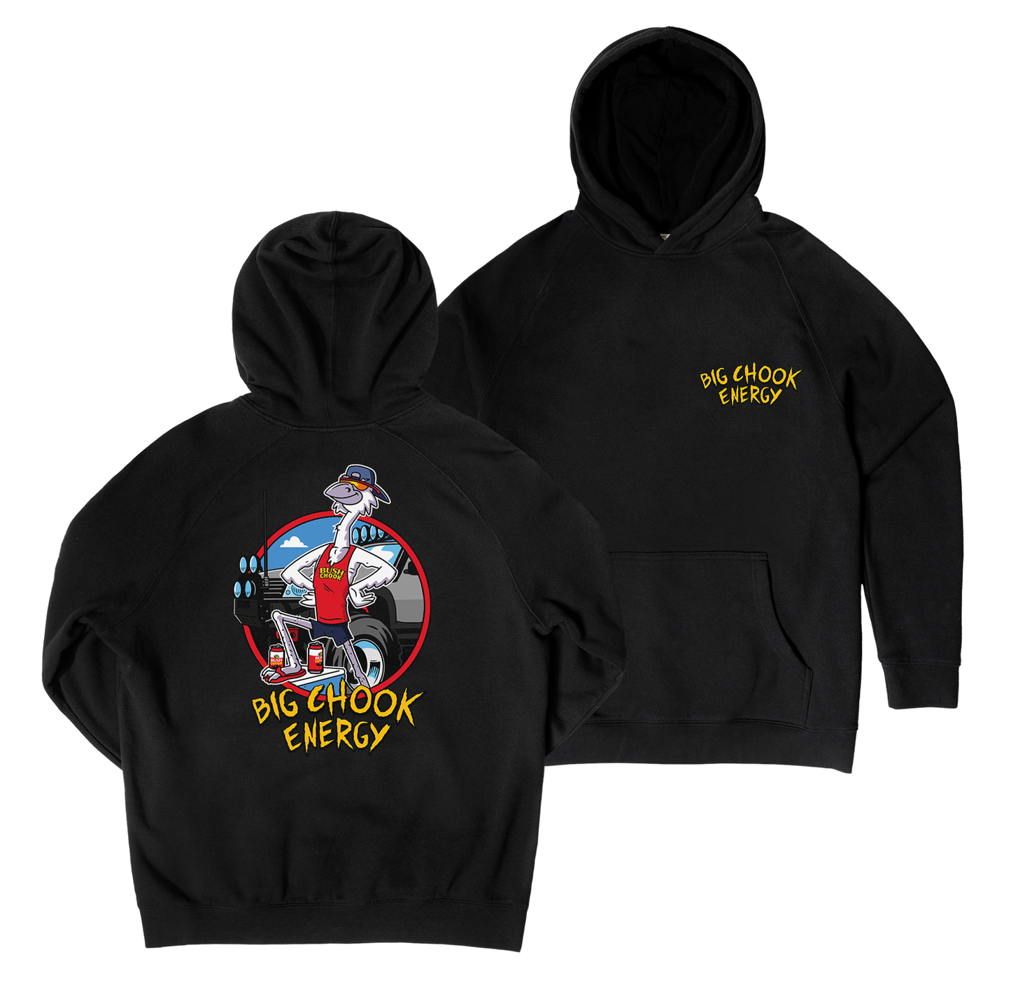 Big Chook Energy Hoodie Black