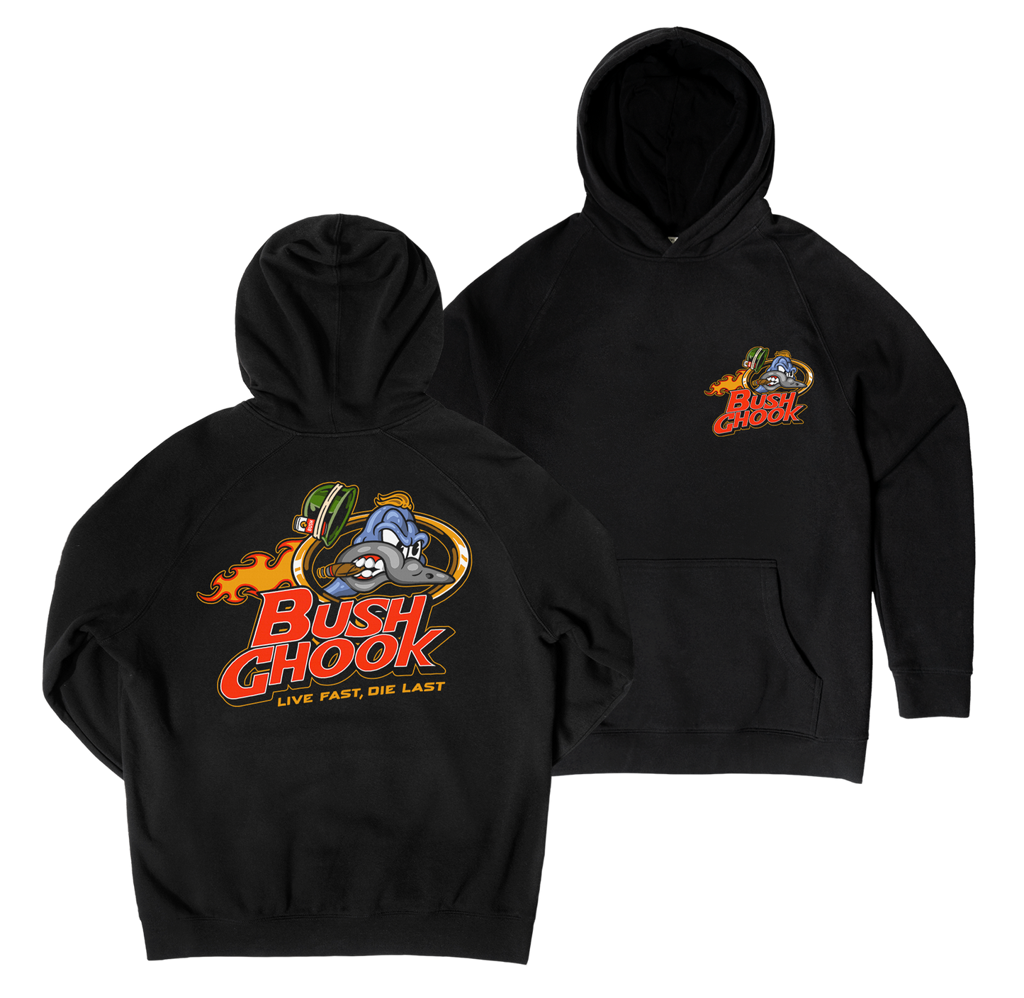 Brass Chook Hoodie Black