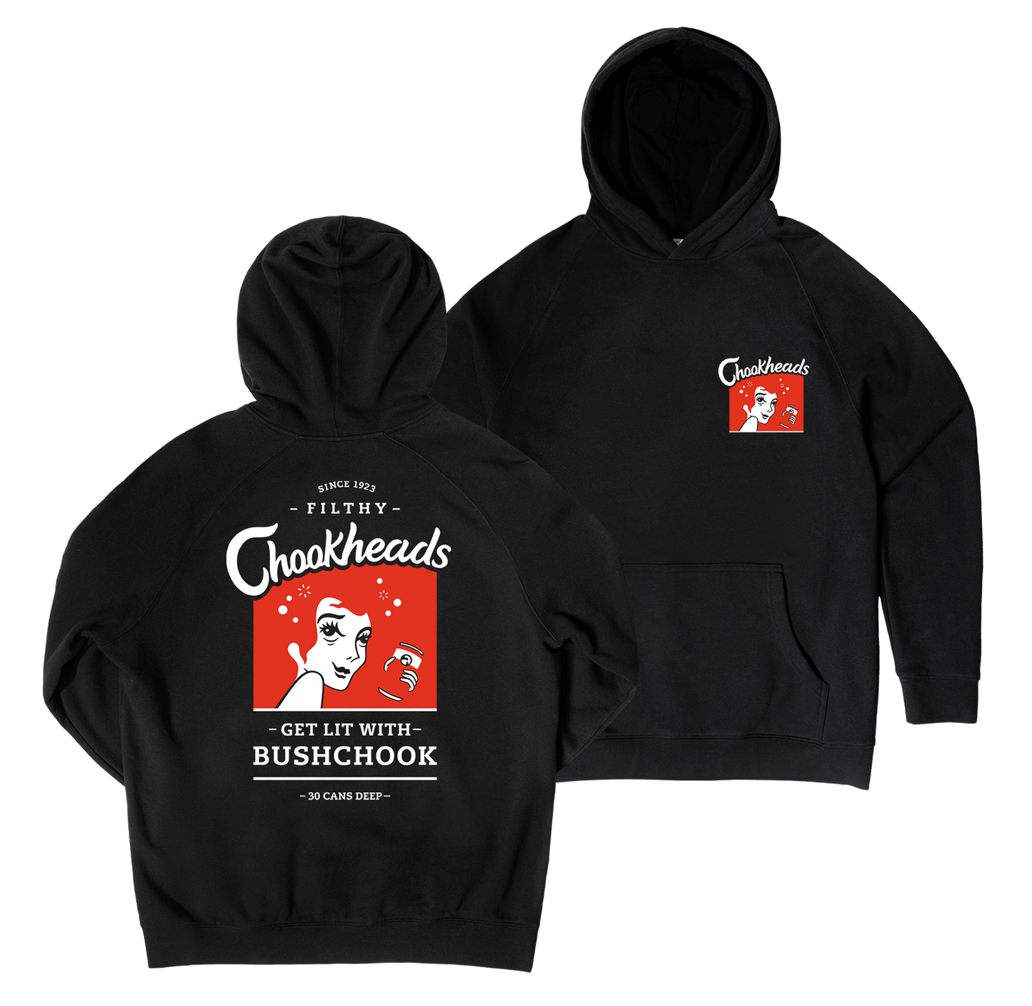 Chookheads Hoodie Black
