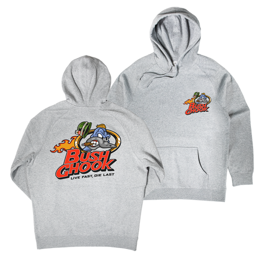 Brass Chook Hoodie Grey