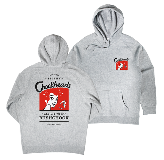 Chookheads Hoodie Grey