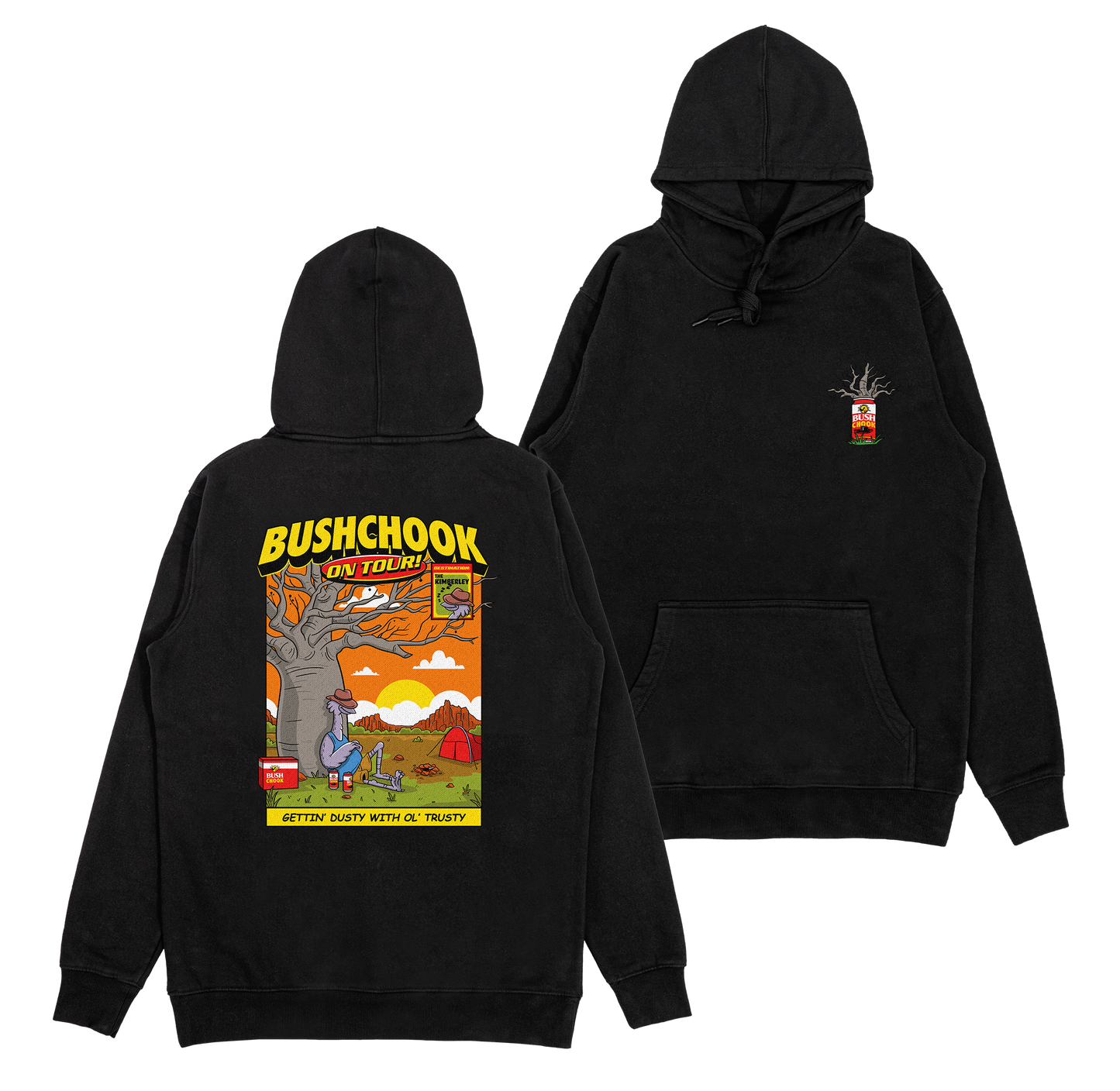 Chooks On Tour: Kimberley Hoodie Black