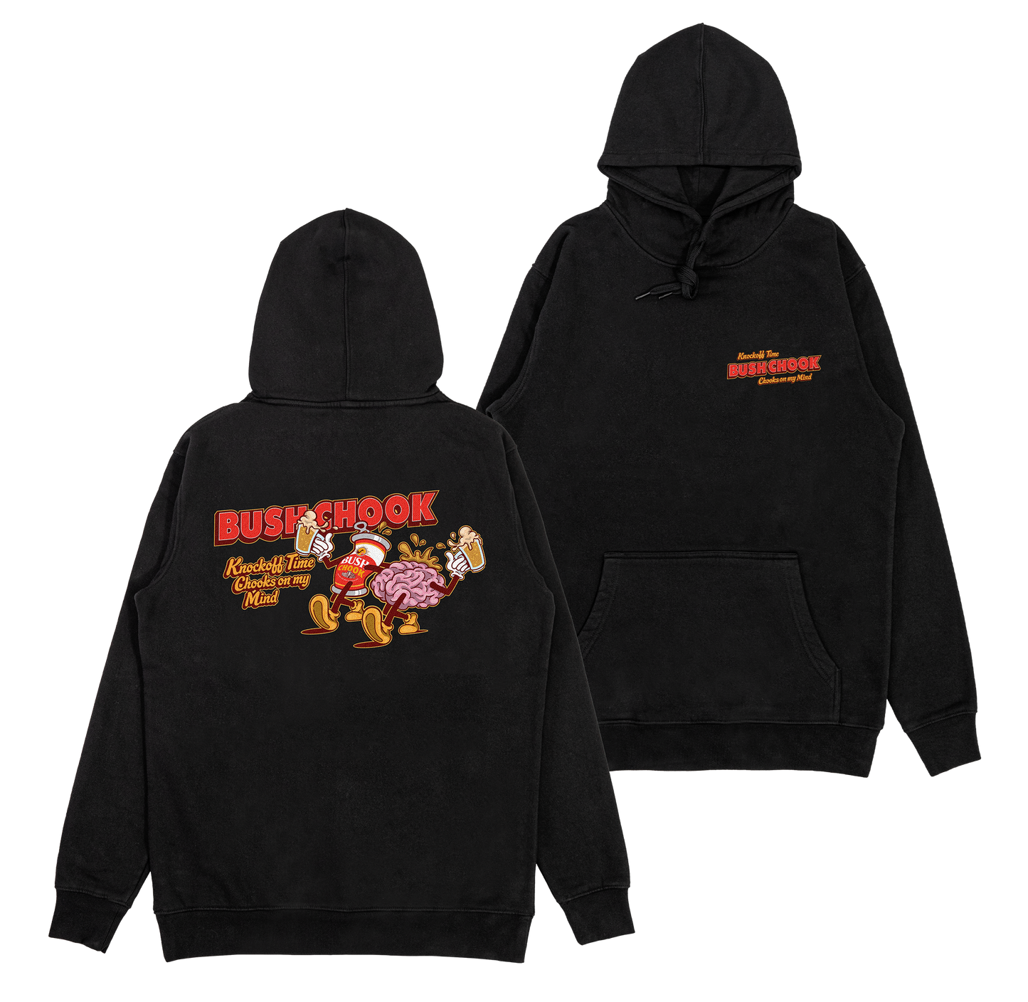 Knock Off Time Hoodie Black