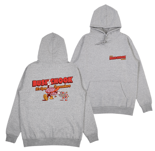 5pm Somewhere Hoodie Grey