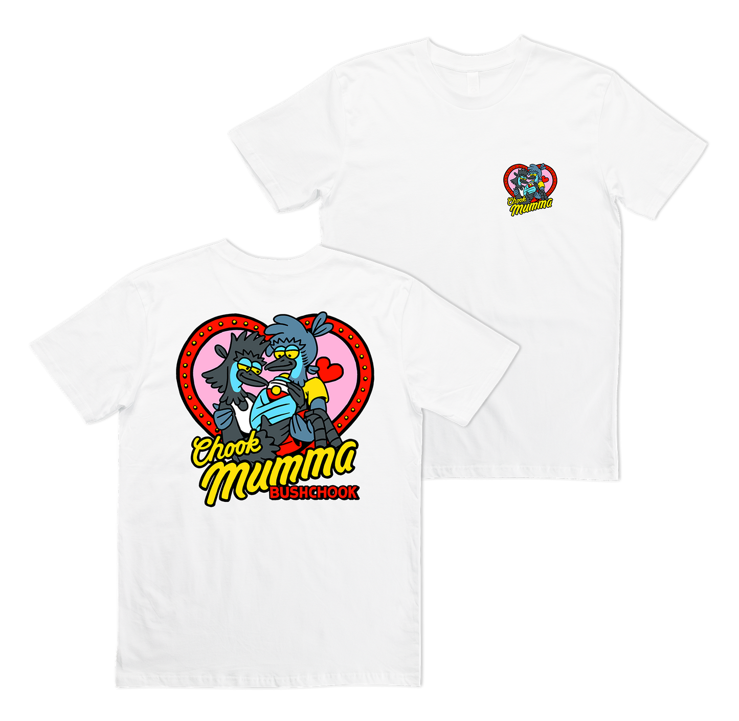 Chook Mumma Tee White