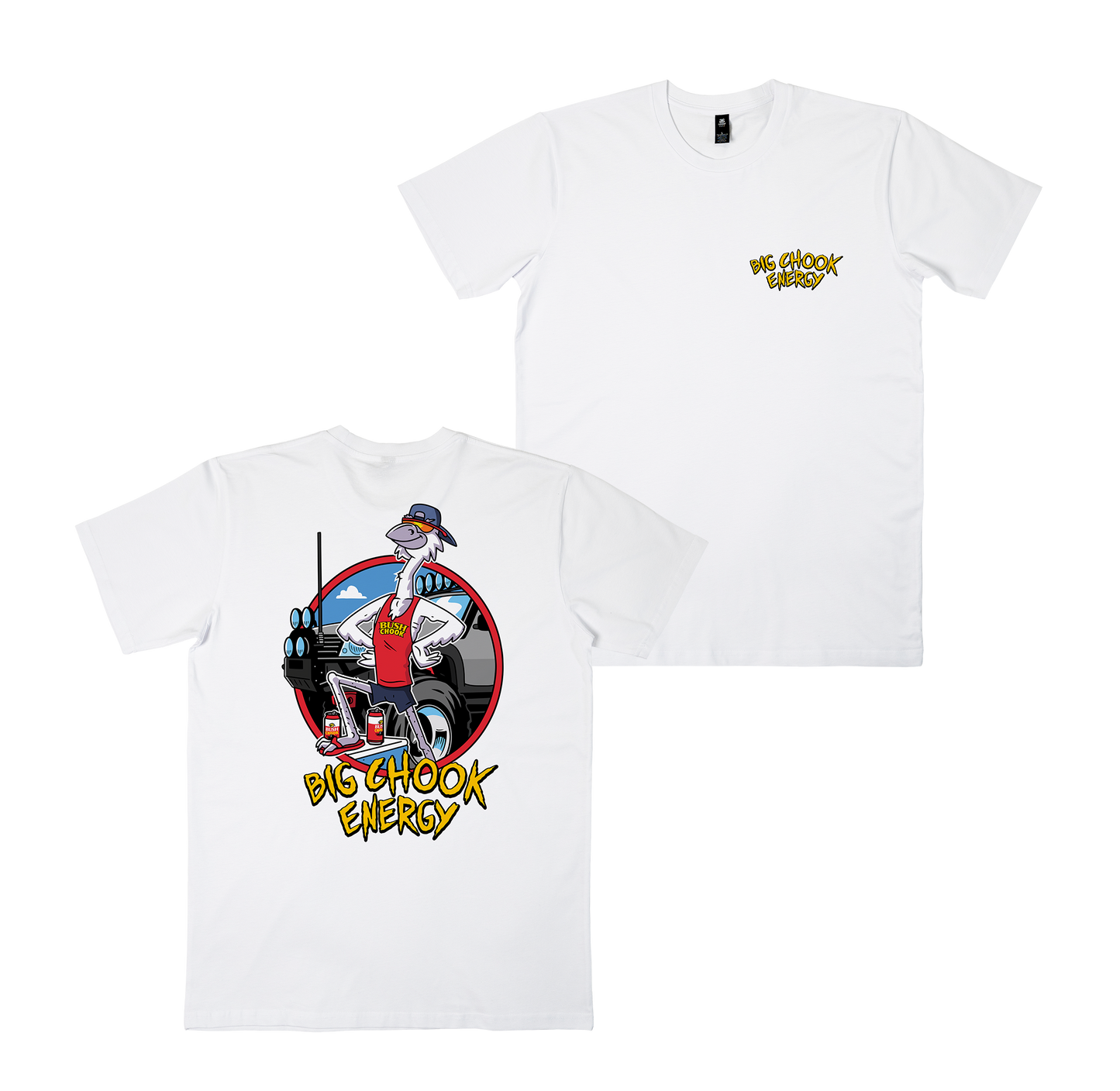 Big Chook Energy Tee White