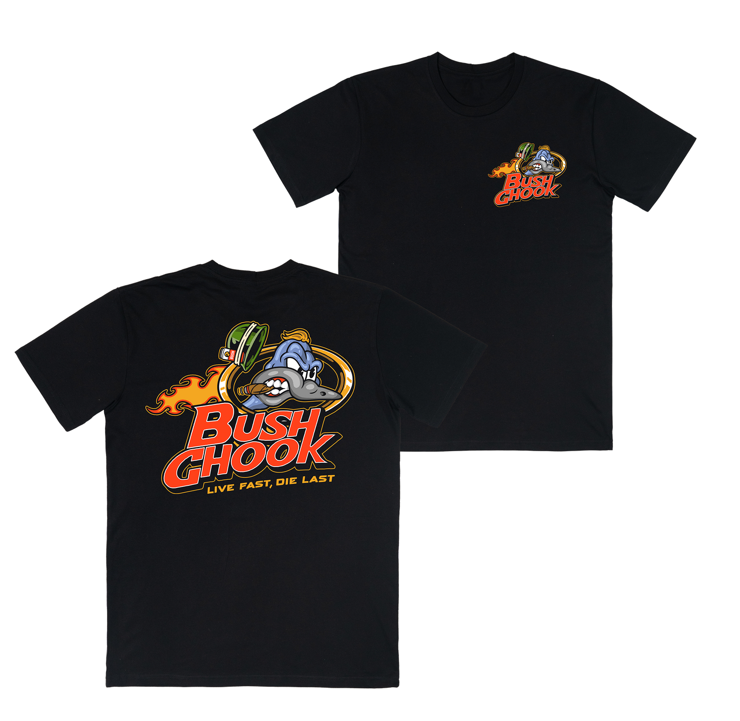 Brass Chook Tee Black