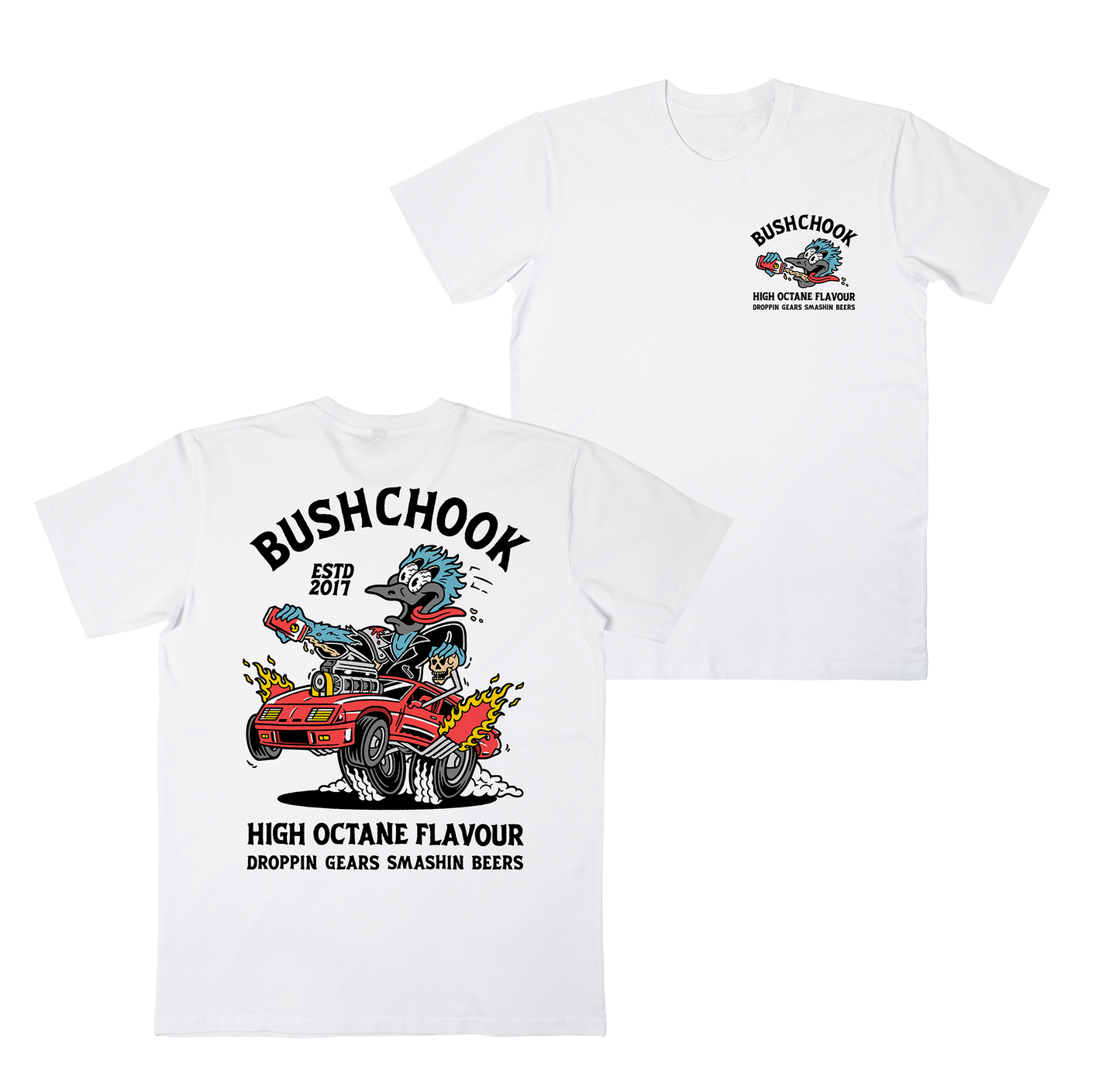 High Octane Tee White