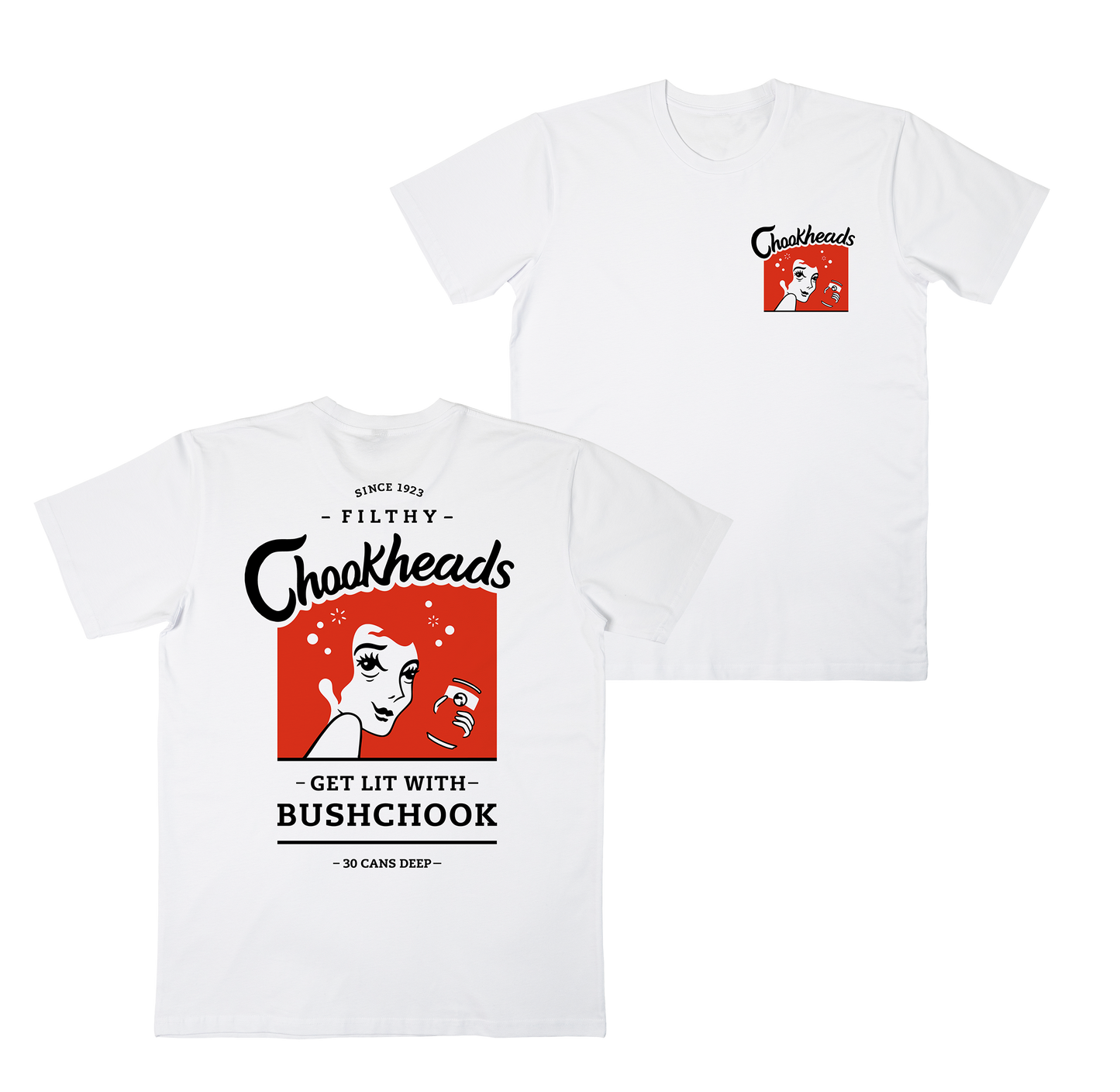 Chookheads Tee White