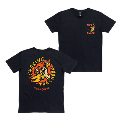 Chokin' The Chook Tee Black