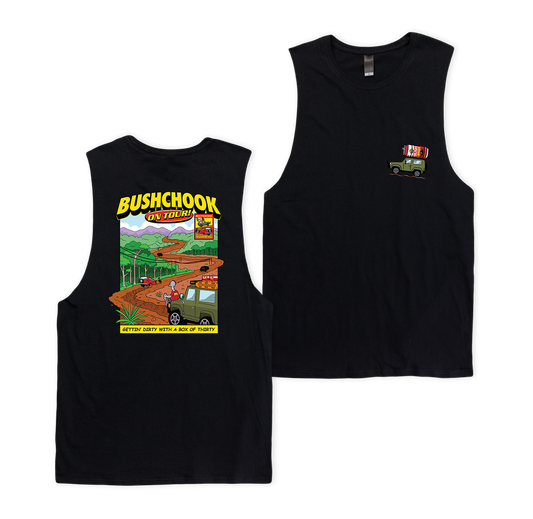 Chooks On Tour: Mundaring Muscle Tee Black