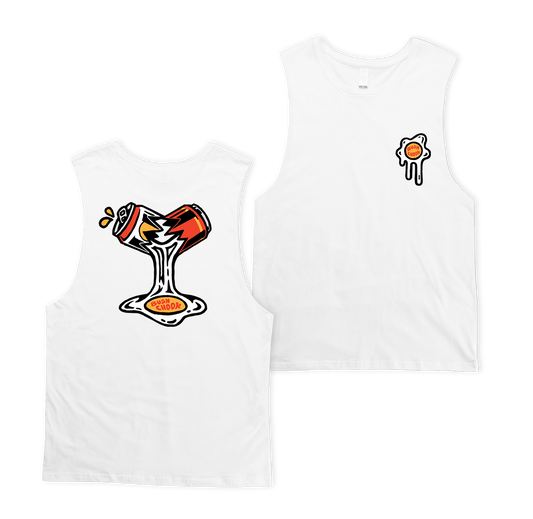 Bad Egg Muscle Tee White