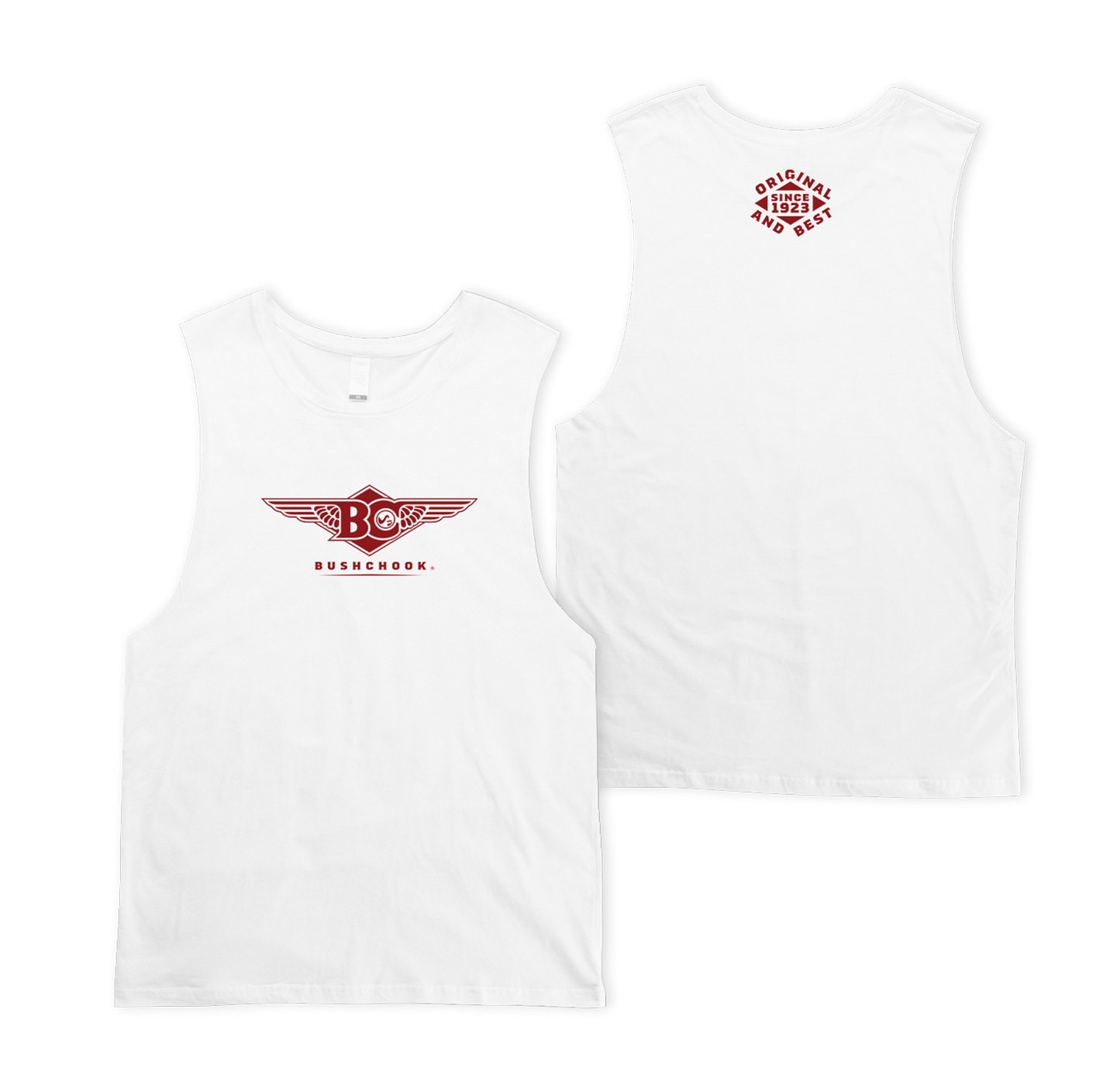 Wings Muscle Muscle Tee White