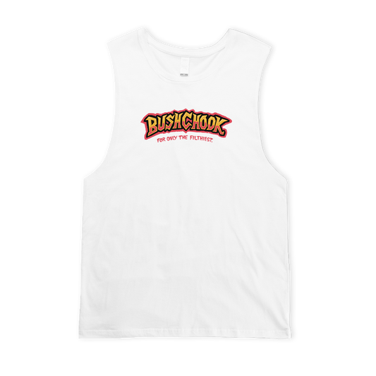 Tag Muscle Tee White