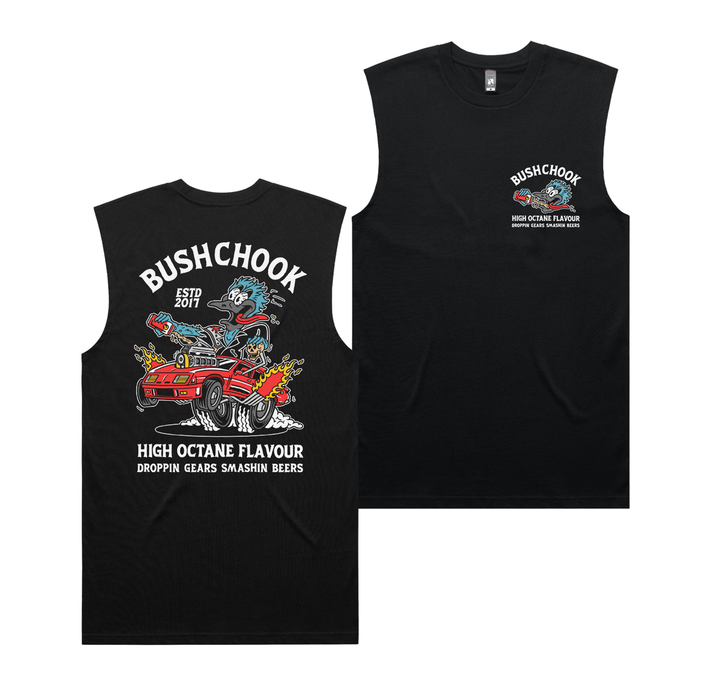 High Octane Muscle Tee Black
