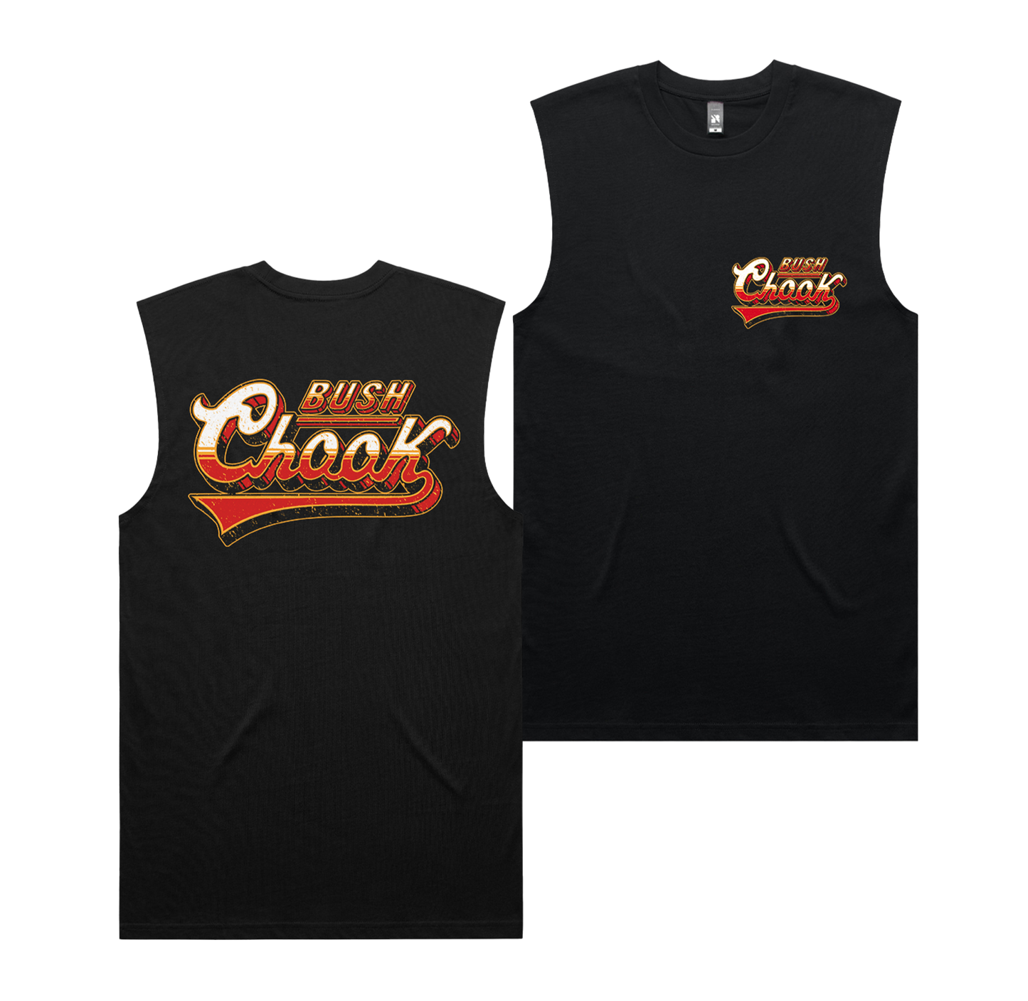 Old School Muscle Tee Black