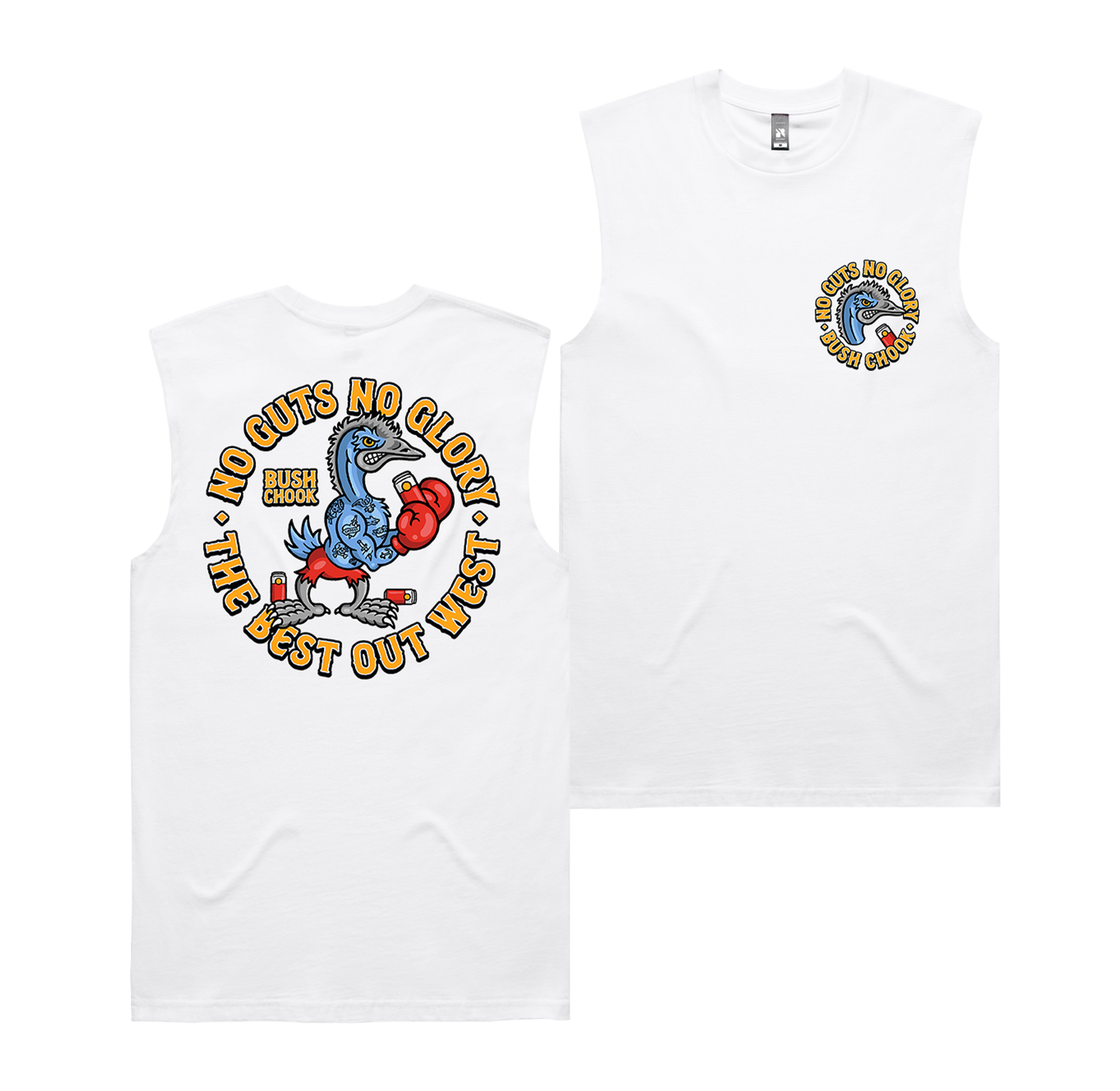 Glory Muscle Tee White