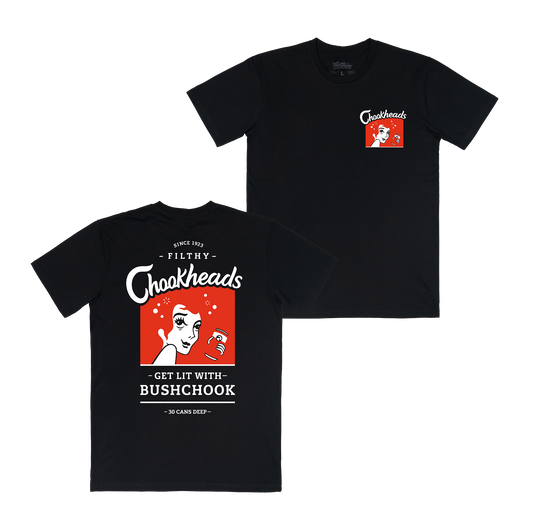 Chookheads Tee Black