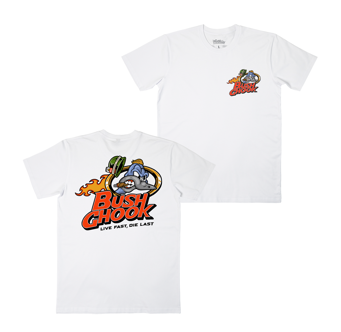 Brass Chook Tee White