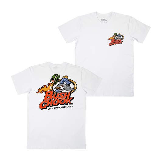 Brass Chook Tee White