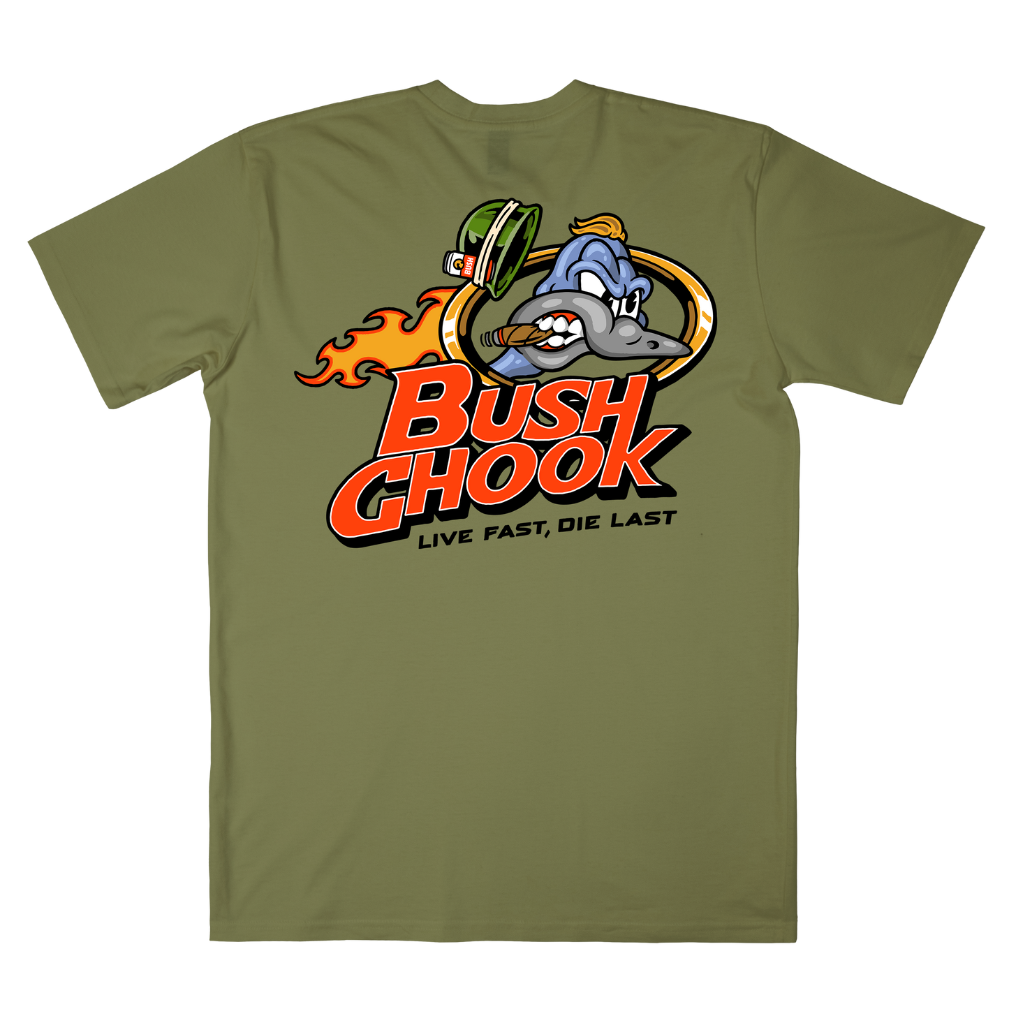 Brass Chook Tee Khaki