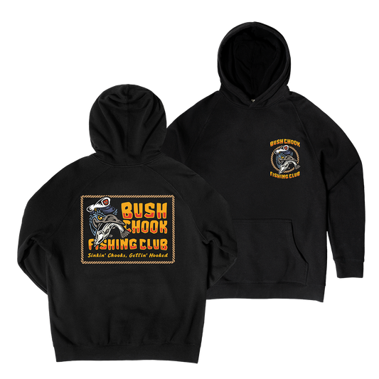 Fishing Club Hoodie Black