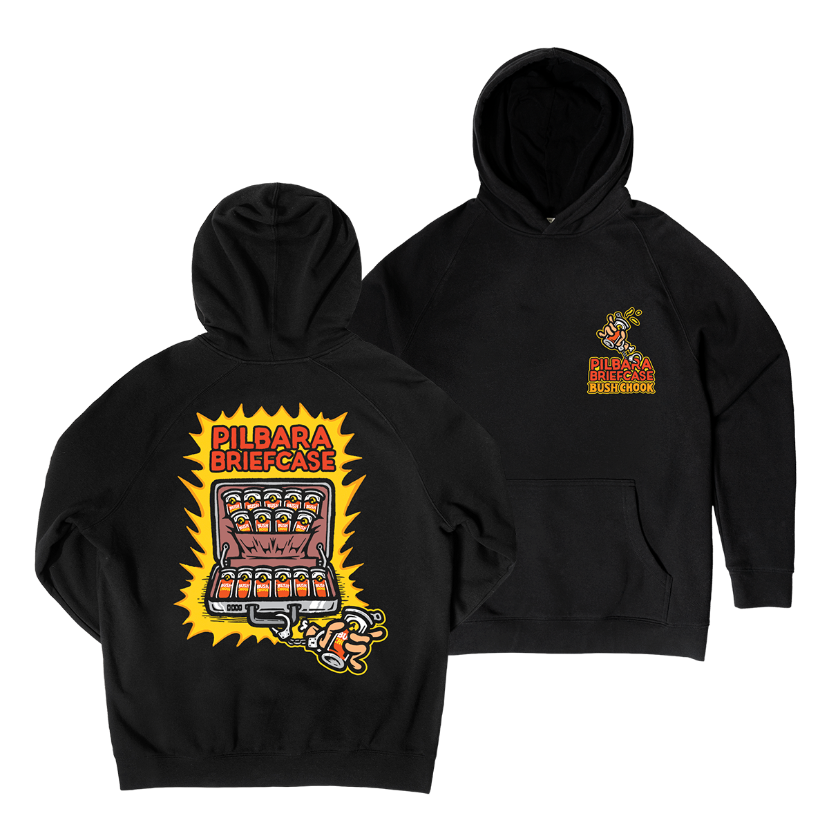 Pilbara Briefcase 2 Hoodie Black