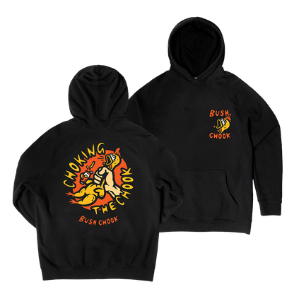 Chokin' The Chook Hoodie Black