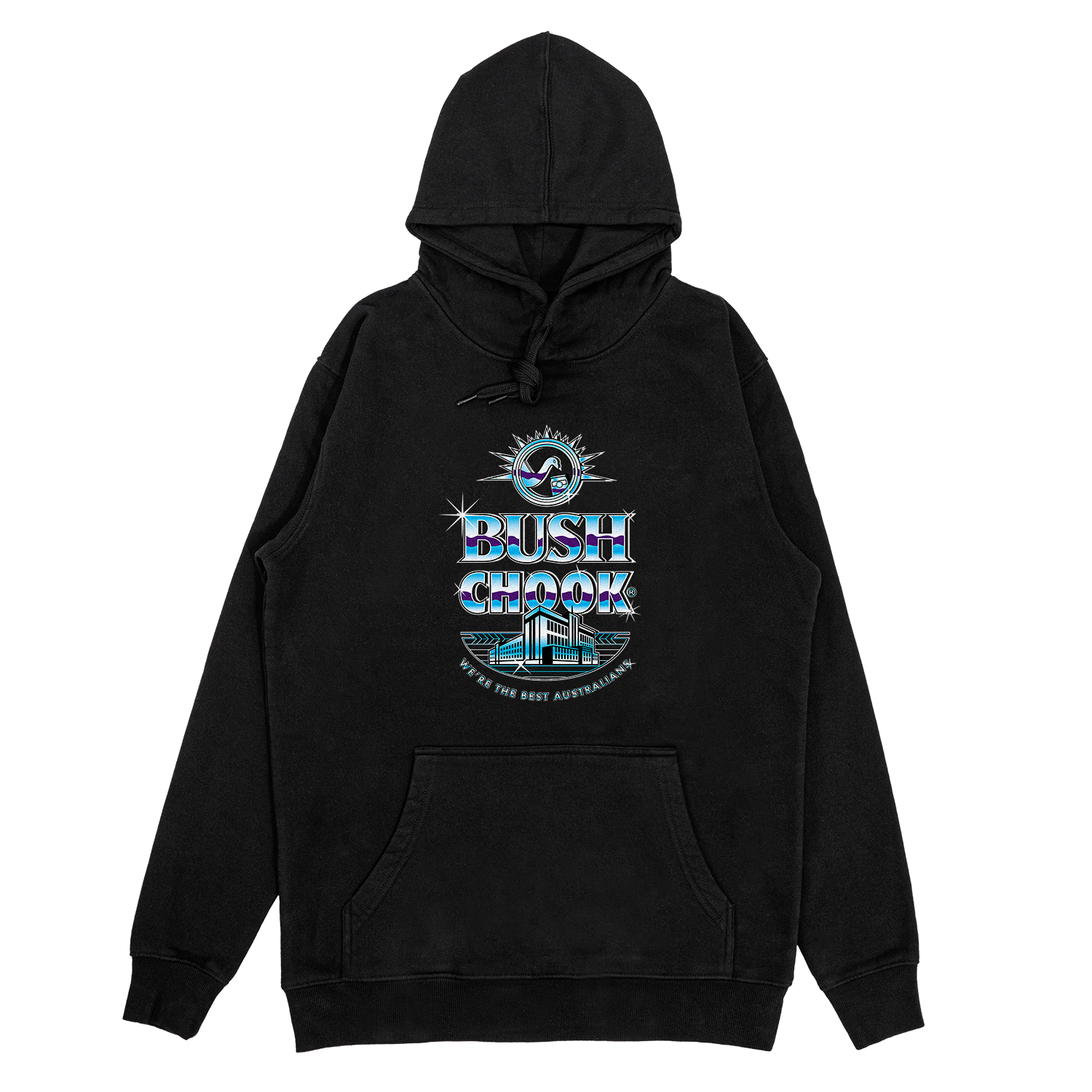 Chrome Classic Hoodie Black – Bush Chook