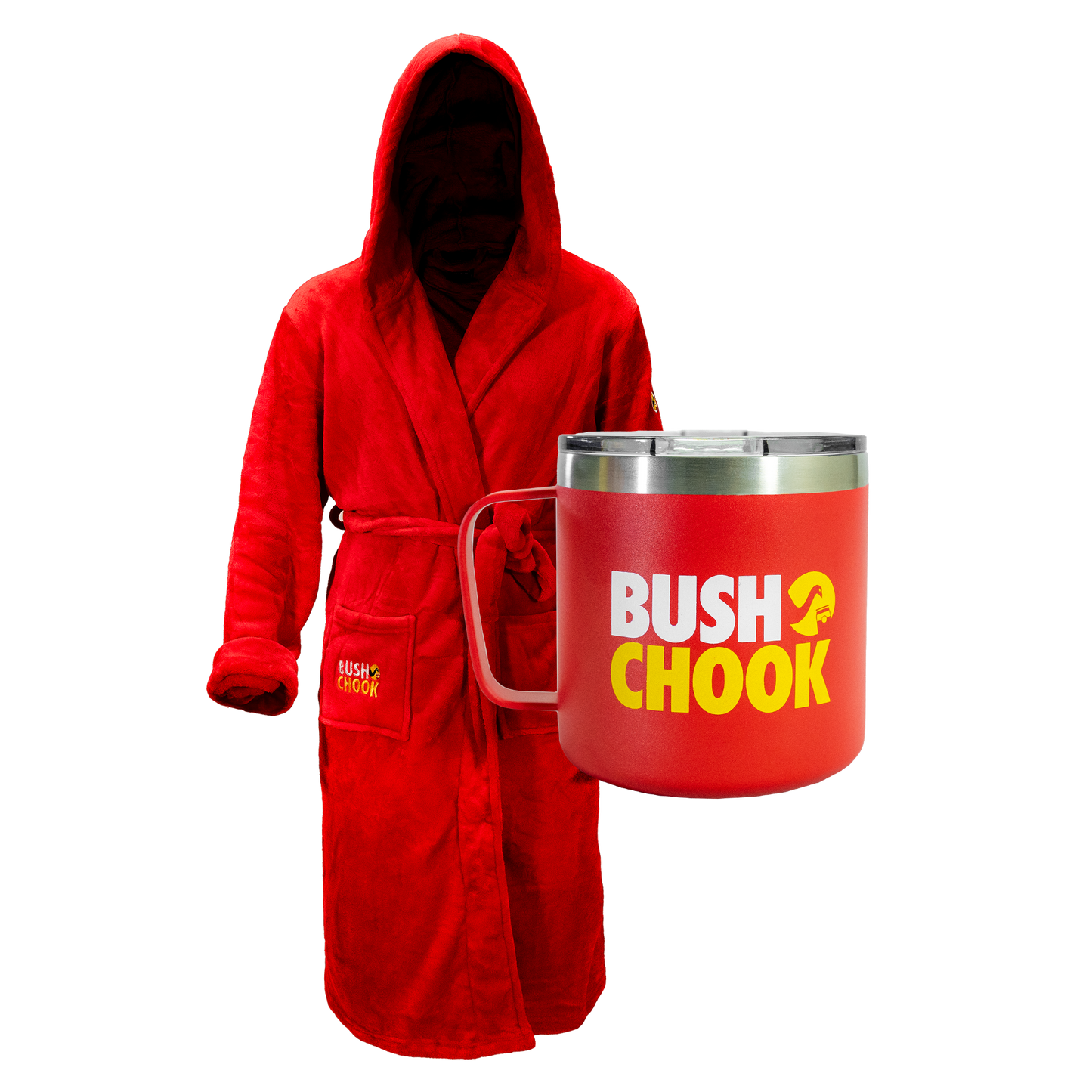 Bush Chook Robe + Insulated Mug Winter Bundle
