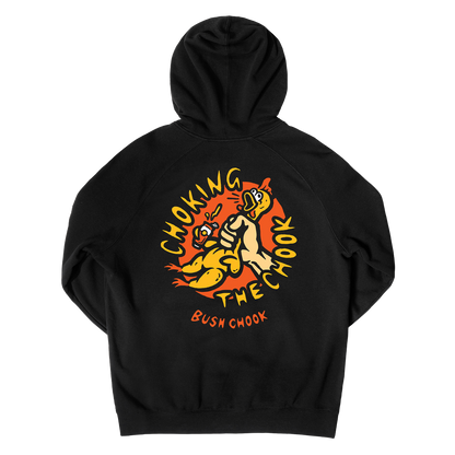 Chokin' The Chook Hoodie Black