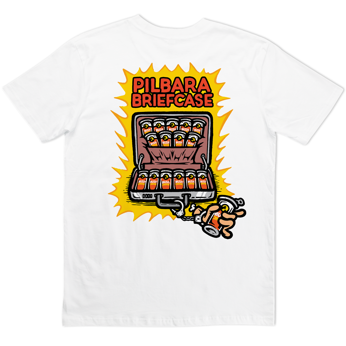 Pilbara Briefcase 2 Tee White