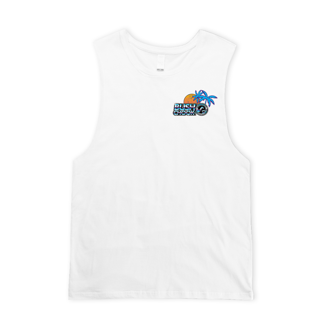 All Roads Muscle Tee White