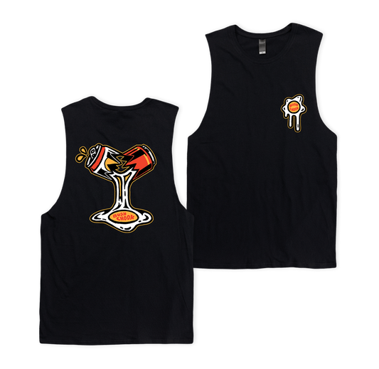 Bad Egg Muscle Tee Black Muscle Bush Chook