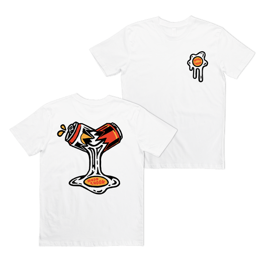 Bad Egg Tee White T-Shirt Bush Chook