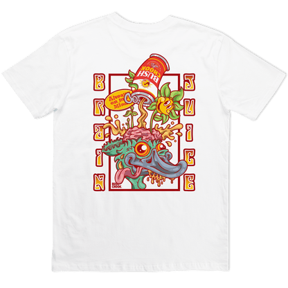 Brain Juice Tee White T-Shirt Bush Chook