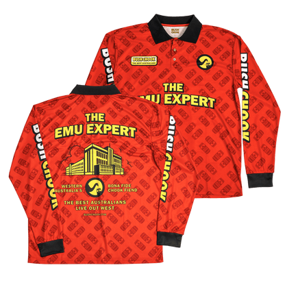 Bush Chook Emu Expert Fishing Jersey Fishing Jersey Bush Chook