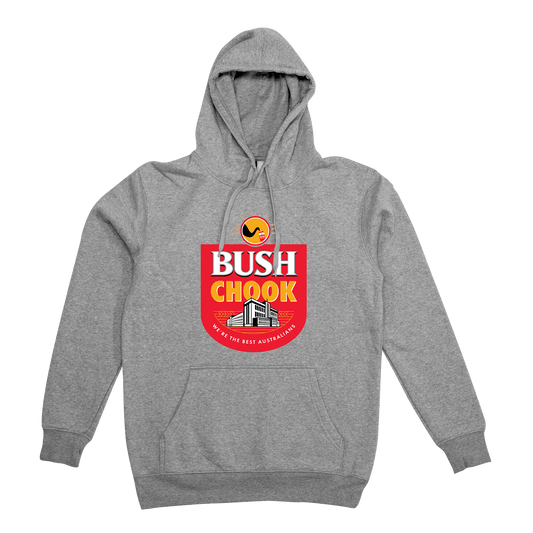 Bush Chook Grey Hoodie Bush Chook